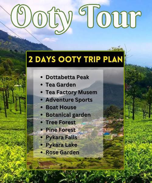 ooty trip plan from chennai